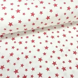 Red Stars Fabric Cotton Nikita Loup