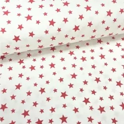 Tel d algodó d estrella roja | Telas Lobo