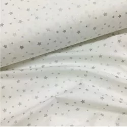Silver Stars Fabric