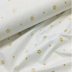 Fabric Wreaths and golden hearts