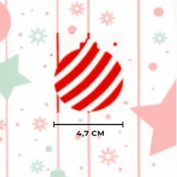 Tel d algodó Bola d Navida estrella | Telas Lobo
