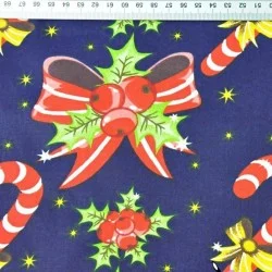 Christmas Candy Fabric Cotton Nikita Loup