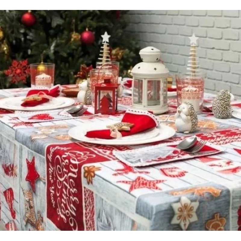 Tovaglia di Festa Buon Natale | Tissus Loup