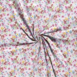 Fabric Jersey Little Hinds in the Flowers Nikita Loup