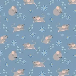 Fabric Jersey Little Mouse Nikita Loup