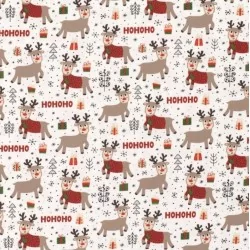 Fabric Jersey Christmas Reindeers Nikita Loup