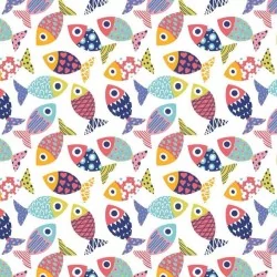 Colourful Fish Fabric Cotton Nikita Loup