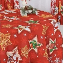 Tovaglia di Festa Stella di Natale | Tissus Loup