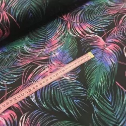 Multicoloured Palm Leaves Fabric Cotton Nikita Loup