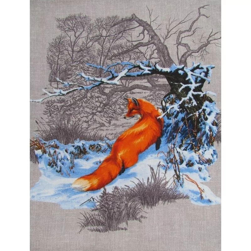 Tea Towel Fox in the Snow Nikita Loup
