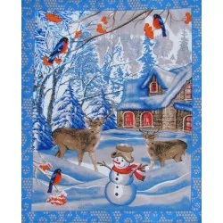 Holiday Tea Towel Snowman Nikita Loup