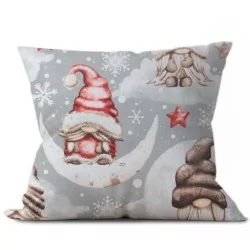 Elves in the Christmas Clouds Fabric Cotton Nikita Loup