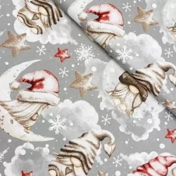 Tel d algodó Elfo e la Nube d Navida | Telas Lobo