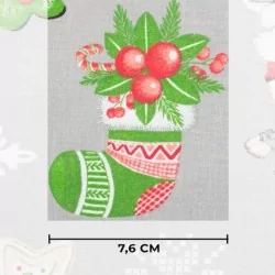 Christmas Elves, Reindeer and Mice Fabric Cotton | Wolf Fabrics
