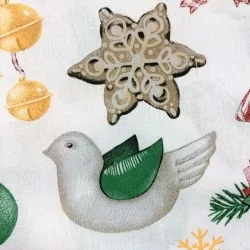 Tissu Coton Noël Magique Nikita Loup