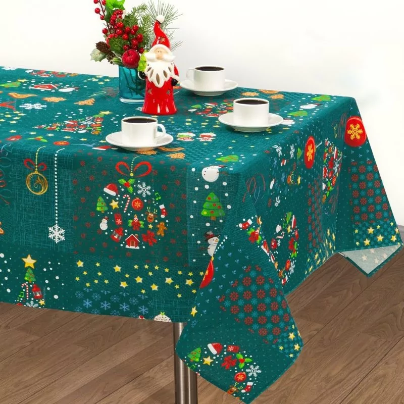 Toalha de Festa Natal e Pinheiro | Tissus Loup