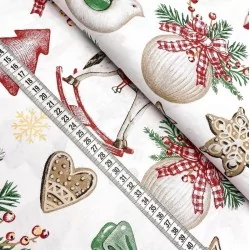 Tessuto di Cotone Natale Magico | Tissus Loup