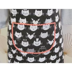 Küchenschürz Katzenköpf | Wolf Stoffe