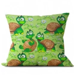 Green Turtles Fabric Cotton Nikita Loup