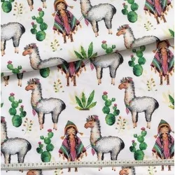 Lama cotton fabric and small Indian Nikita Loup