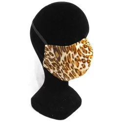 Masque protection barrière léopard design à la mode réutilisable AFNOR Nikita Loup