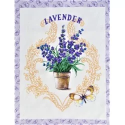 Tea Towel Pot of Lavender Nikita Loup