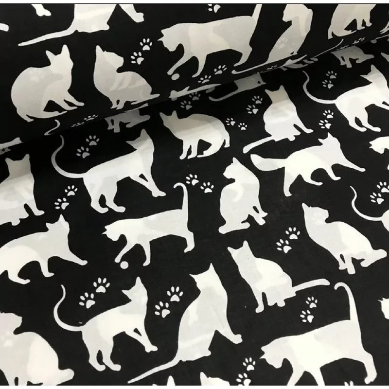 Tecido Gatos e Patas de Gato | Tissus Loup