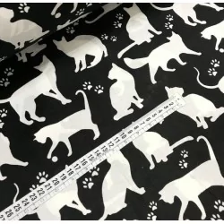 Tissu Chats et Pattes de Chat | Tissus Loup
