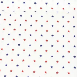 Tecido Estrelas Vermelho e Azul Marinho | Tissus Loup