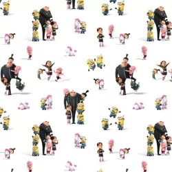 Minions-Familie Stoff | Wolf Stoffe