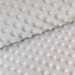 Minky fabric Light grey  |Wolf Fabrics