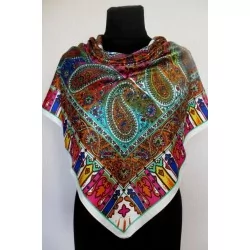 Bufand d sed blanc d colore | Telas Lobo