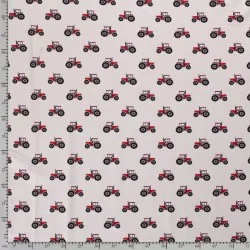 Tissu Jersey Tracteur Rouge | Tissus Loup