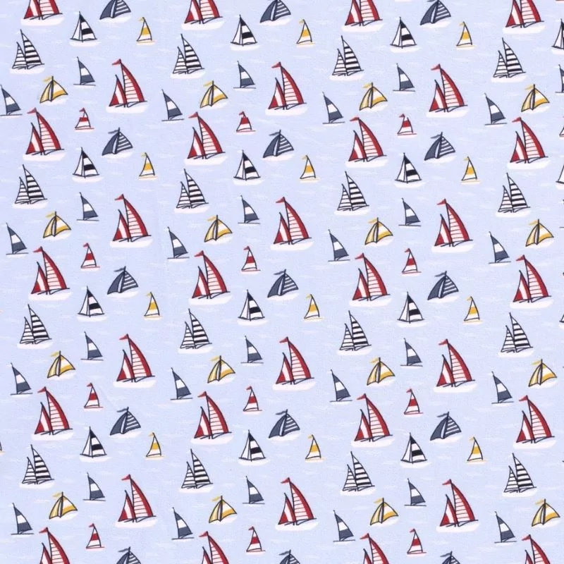 Jersey Fabric Small Boat | Wolf Fabrics