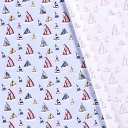 Jersey Fabric Small Boat | Wolf Fabrics