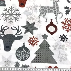 Magische Kerstmis stof | Wolf Stoffen