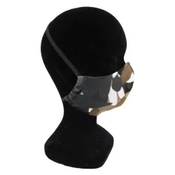 Masque protection barrière camouflage design à la mode réutilisable AFNOR | Wolf Fabrics