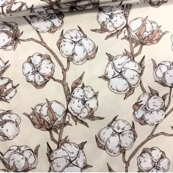 Cotton Flower Cotton Fabric | Wolf Fabrics