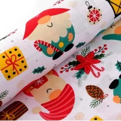 Christmas Elves Fabric Cotton | Wolf Fabrics