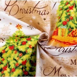 Tela Feliz Navidad Arbol de navidad | Telas Lobo