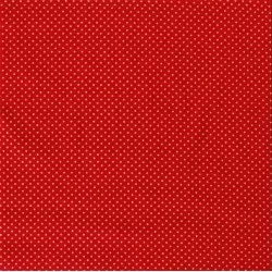 Fabric Cotton Golden Little Dots Red Background | Wolf Fabrics