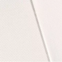 Fabric Cotton Silver Little Dots Off White Background | Wolf Fabrics