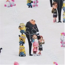 Tissu Coton Minions Family | Tissus Loup