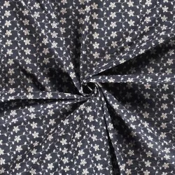 Tela Jean finos bordados de pequeñas flores | Telas Lobo
