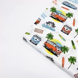 Tela Verano en California - surf playa sol | Telas Lobo