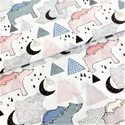 Fabric Bear and Moon
