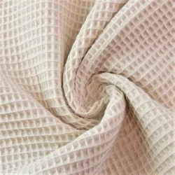 Waffelstoff Farbe Hellbeige | Wolf Stoffe