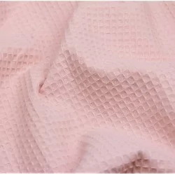 Tela nido de abeja Rosa Claro| Telas Lobo
