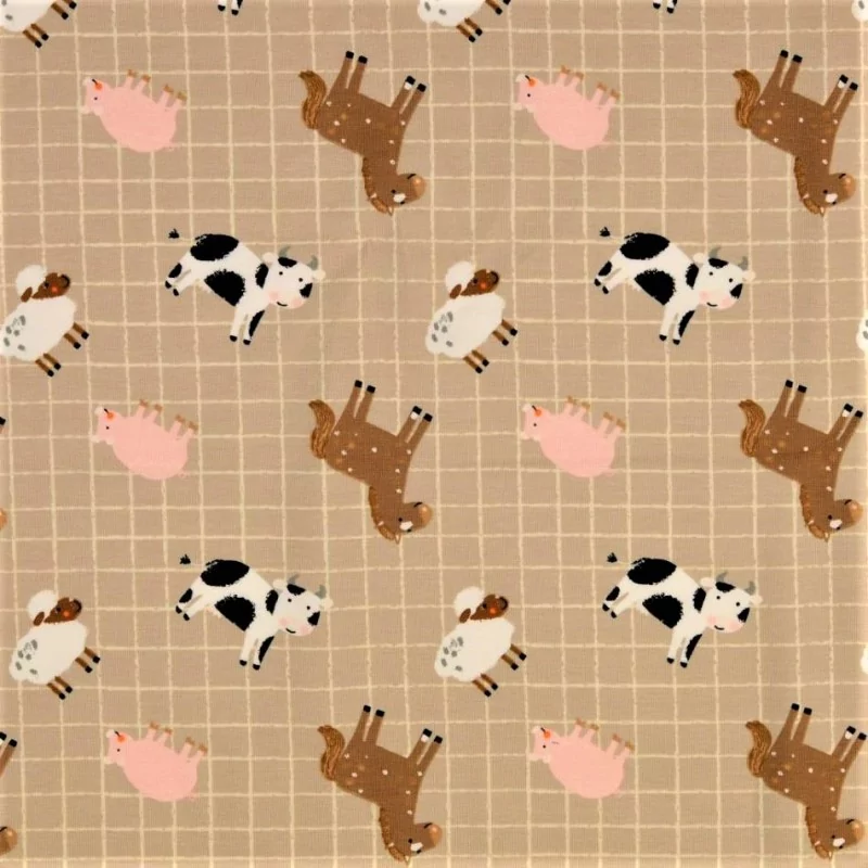 Tissu Jersey Ferme | Tissus Loup