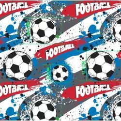 Fußbal Baumwollstof | Wolf Stoffe